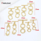 14K Plated Toggle Clasps Hooks for Bracelets Necklace Making Jewelry