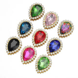 20pcs 14x18mm Crystal Glass Rhinestone Cabochons Beads for DIY Jewelry Making