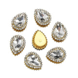 20pcs 14x18mm Crystal Glass Rhinestone Cabochons Beads for DIY Jewelry Making