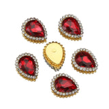 20pcs 14x18mm Crystal Glass Rhinestone Cabochons Beads for DIY Jewelry Making