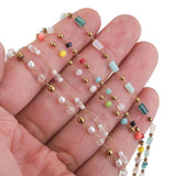 1M Stainless Steel Crystal Ball Beads Chain for Jewelry Making