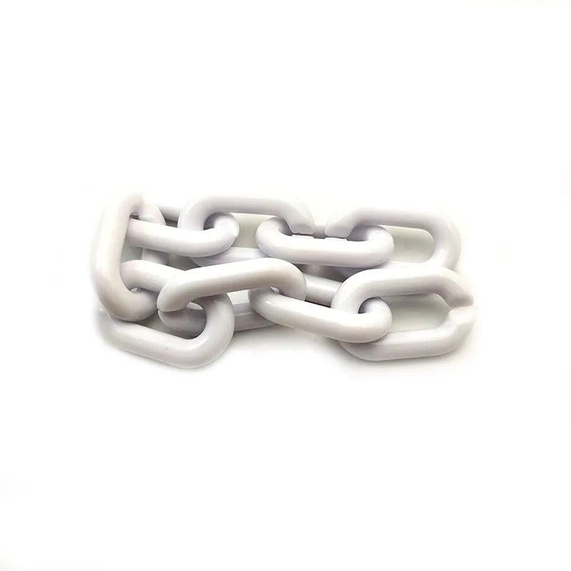 50pcs Acrylic Colored Buckle Beads DIY Handbag Key Strap Glasses Chains N206