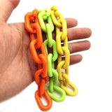 50pcs Acrylic Colored Buckle Beads DIY Handbag Key Strap Glasses Chains N206
