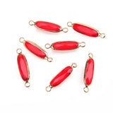 10PCS Faceted Glass Charms Connectors for Jewelry Making DIY Earrings