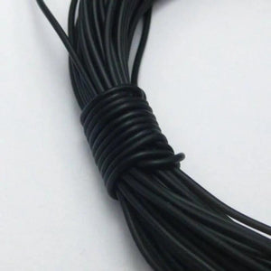 50m 1mm Solid Rubber Jewelry Cord for Pendants