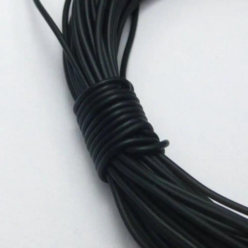 50m 1mm Solid Rubber Jewelry Cord for Pendants