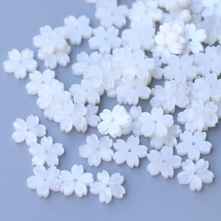 Resin Flower Petal Beads Charms Pendants Loose Spacer Bead for DIY Jewelry