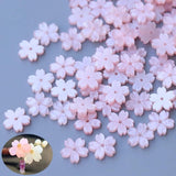 Resin Flower Petal Beads Charms Pendants Loose Spacer Bead for DIY Jewelry