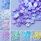 Resin Flower Petal Beads Charms Pendants Loose Spacer Bead for DIY Jewelry