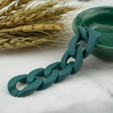 50pcs Rubber Colors Acrylic Buckle Beads DIY Chains Accessories