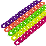 50pcs Rubber Colors Acrylic Buckle Beads DIY Chains Accessories