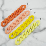 50pcs Rubber Colors Acrylic Buckle Beads DIY Chains Accessories