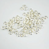 500pcs 925 Silver Plated Beads Grommet for European Glass Beads 9.5x3.5mm