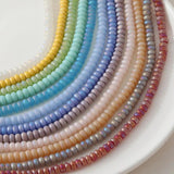 82PCS 8mm Frosted Wheel Beads Fantasy Ice Cream Glass Beads