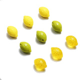 56mm Czech Glass Lemon Pendant DIY Earrings Making 4pcs