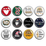 Christmas Cabochon Santa Gnome Glass Dome Picture Bead