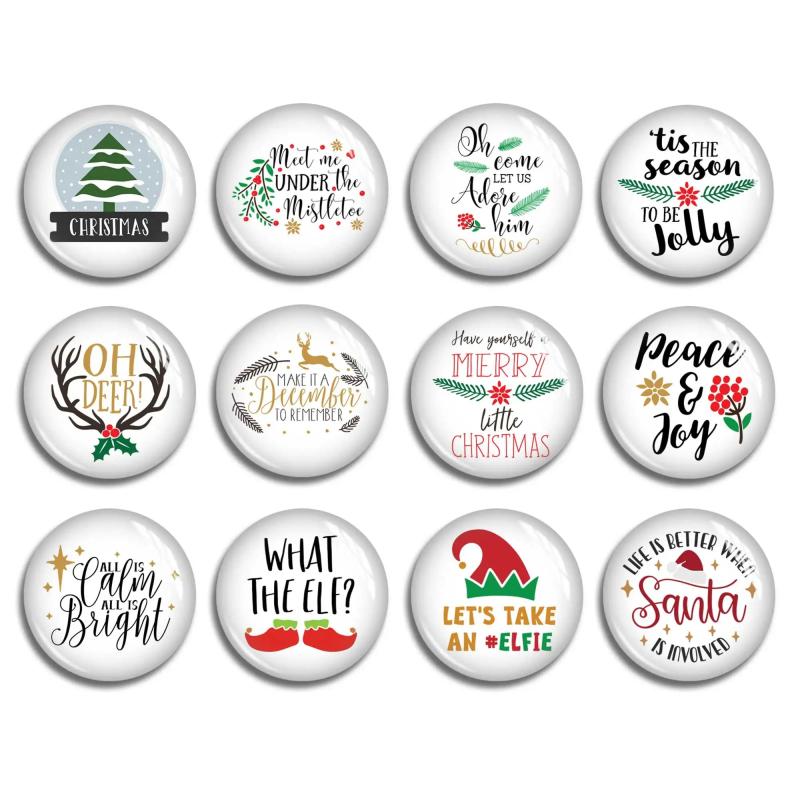 Christmas Tree Glass Dome Cabochon, Various Sizes Picture Bead