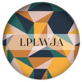 Geometry Glass Cabochons Round DIY Jewelry Making Findings Accessories