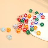 Glass Christmas Beads DIY Jewelry Earrings Bracelet Accessories