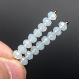 Opalite 3x4mm Crystal Glass Faceted Beads - 145Pcs
