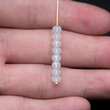 Opalite 3x4mm Crystal Glass Faceted Beads - 145Pcs