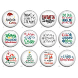 Christmas Cabochon Glass Dome Tree Image Bead FJ2344