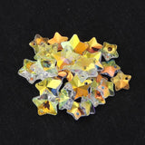 20PCS Crystal Glass Star Pendants for DIY Jewelry Making