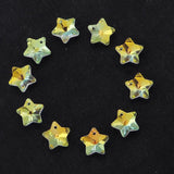 20PCS Crystal Glass Star Pendants for DIY Jewelry Making
