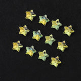 20PCS Crystal Glass Star Pendants for DIY Jewelry Making
