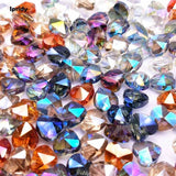 10mm Heart-shaped Glass Diamond Crystal Beads Rhinestones 10 pcs/lot