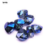 10mm Heart-shaped Glass Diamond Crystal Beads Rhinestones 10 pcs/lot
