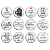 Christmas Cabochon Gnome Reindeer Glass Dome Picture Bead
