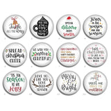 Christmas Cabochon Gnome Reindeer Glass Dome Picture Bead
