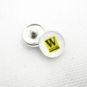 10pcs Wofford Terrier Snap Buttons Glass 18mm Charms DIY Snaps Jewelry
