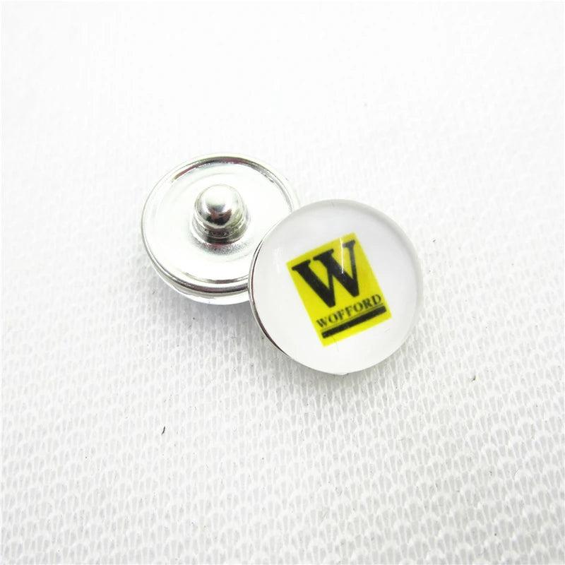 10pcs Wofford Terrier Snap Buttons Glass 18mm Charms DIY Snaps Jewelry