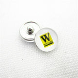10pcs Wofford Terrier Snap Buttons Glass 18mm Charms DIY Snaps Jewelry