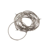 50pcs Stainless Steel Earring Wires Beading Hoop for DIY Ear Jewelry