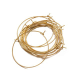 50pcs Stainless Steel Earring Wires Beading Hoop for DIY Ear Jewelry