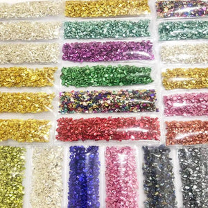 Glass Beads Resin Art Nail Crafts Crystal UV Resin Mold Filler