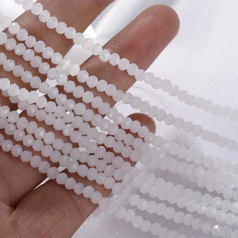 3mm Crystal Glass Colored Faceted Loose Beads DIY for Bracelet Necklace