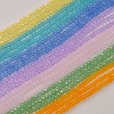 3mm Crystal Glass Colored Faceted Loose Beads DIY for Bracelet Necklace