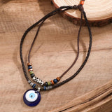 Hip Hop Eye Pattern Acrylic Pendant Necklace for Men