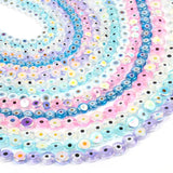 Devil Eye Crystal Beads Flat Round Loose Stone Beads 6/8/10mm