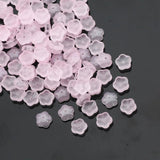 10mm Pink Flower Czech Crystal Beads Spacer Glass Beads DIY Jewelry Making