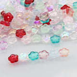 10mm Pink Flower Czech Crystal Beads Spacer Glass Beads DIY Jewelry Making