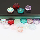 10mm Pink Flower Czech Crystal Beads Spacer Glass Beads DIY Jewelry Making