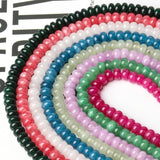 6x4mm Multicolor Rondelle Jade Angelite Spacer Beads 15''