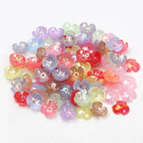 200pcs Mixed Color 10mm Tripetal Flower Flatbacks DIY Embellishments
