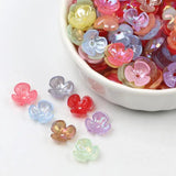 200pcs Mixed Color 10mm Tripetal Flower Flatbacks DIY Embellishments