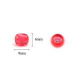 AB Plated Dreadlock Large Hole Acrylic Beads for Jewelry Making